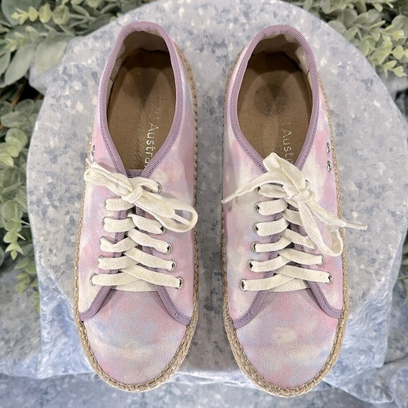 EMU Australia Agonis Retro Tie Dye Cotton Espadrille Sneakers Girls 6M💜EUC💜 - Picture 3 of 8